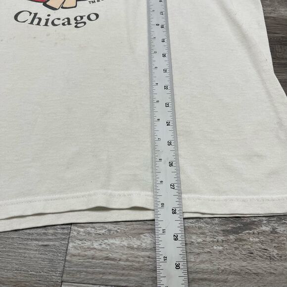 Vintage 1998 Bubba Gump Shrimp Co Chicago White Men L Forrest Gump Movie Tee - Picture 7 of 10